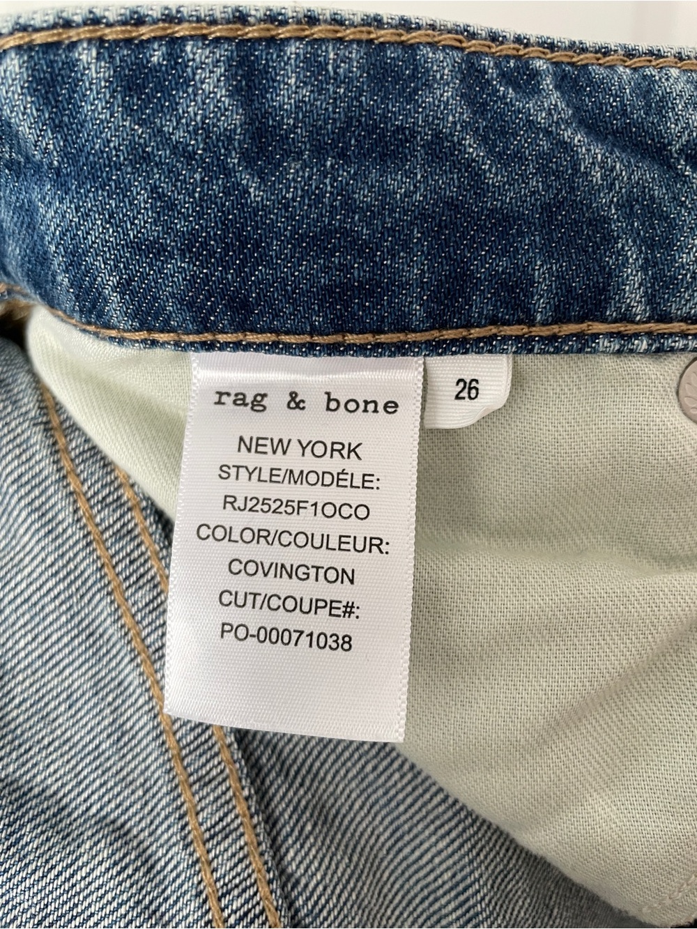 rag & bone women size 26 lori mid rise wide leg Jeans - Picture 9 of 10